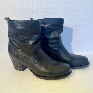 RAG & BONE Black Leather Ankle Boots - Size 38.5 (US 8)